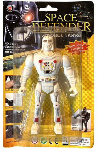 Space Defender Knockoff White Darth Vader x Storm Trooper Bootleg Retro Lookalke Toy