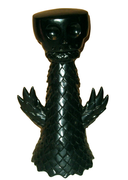 Super7 Dokuwashi Ghostland Sofubi Blank S7FC Black Unpainted Vinyl Designer Toy Figure