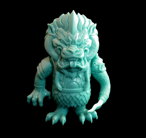 Super7 Mongolion Lucky Bag 2010 Teal Unpainted Sofubi L'amour Supreme Designer Black Vinyl Designer Toy