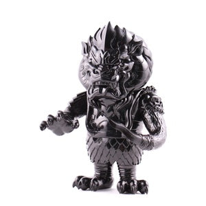 Super7 Mongolion SSSS Black Unpainted Sofubi L'amour Supreme Vinyl Designer Toy