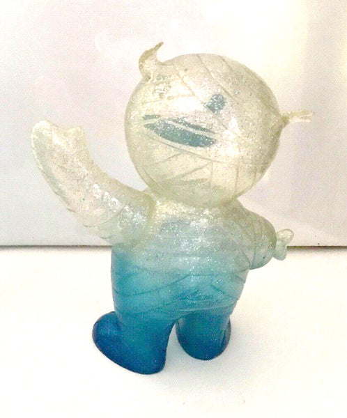Super7 Mummy Boy Clear Glitter Painted Blue Sofubi LB Kaiju by Brian Flynn x Gargamel