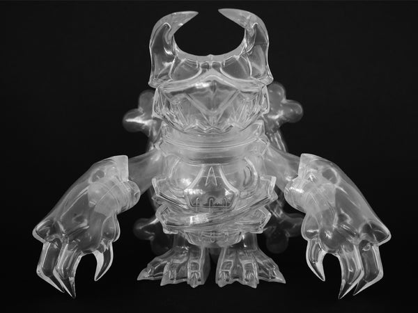 Touma x One-Up Skuttle X Clear Sofubi Kaiju Sofvi Unpainted Soft Vinyl Designer Toy