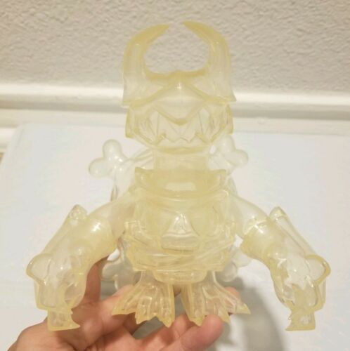 Touma x One-Up Skuttle X Clear Sofubi Kaiju Sofvi Unpainted Soft Vinyl Designer Toy