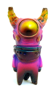 Uky Daydreamer x Rampage Toys Ometeotl Sofubi Pink Blue Gold Soft Vinyl Japanese Alien Figure