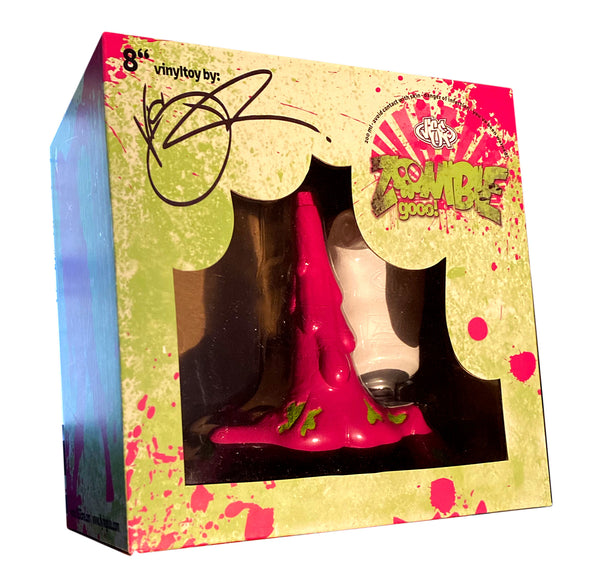 Flying LuLu x VISEone ZOMBIE GOOO! Pink Edition Vinyl Figure 8" Urban Art Toy