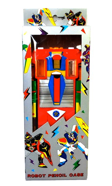 80's Gundam Red Robot Vintage 10'' Pencil Case Box w/ Mechanical Buttons in Package