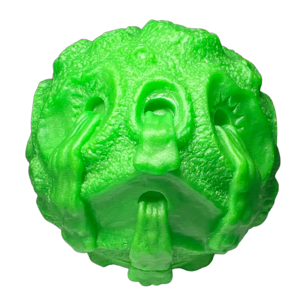 Zectron Trutek Oozeball Sofubi OG Ooze-It Green Soft Vinyl Disarticulators Man-E-Toys Designer Toy Figure