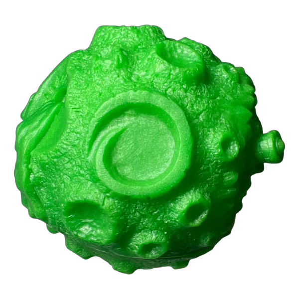 Zectron Trutek Oozeball Sofubi OG Ooze-It Green Soft Vinyl Disarticulators Man-E-Toys Designer Toy Figure