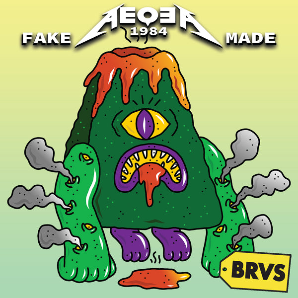 BRVS x AEQEA Man+Machine Xodiac Kaiju Cyberpunk sticker vinyl art pack 3x3" Limited Edition of 50