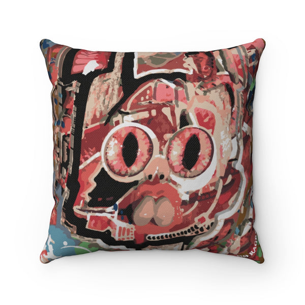 AEQEA Wabbit Season Spun Polyester Square Pillow