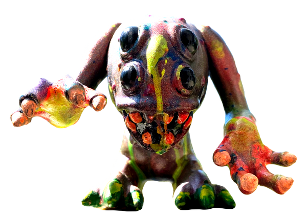 Wonderland DARK SIDE Hero Toys RADD Custom Rave Wars Stargate Bouncer Sofubi Painted by AEQEA