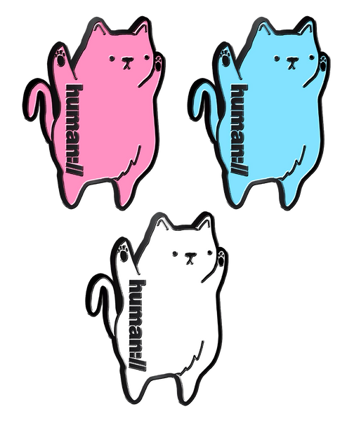human:// Shmeow Kitty Cat Hat Pin Lapel Locking Back Hat Pins