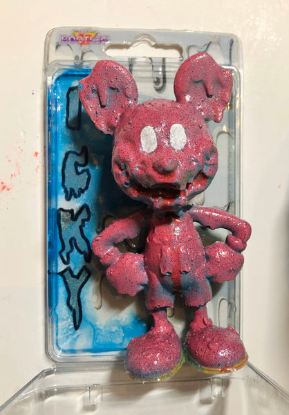 ICKY RAT Fink Jankwave X AEQEA Double-Sided Knockoff Bootleg Resin Toy Custom Painted Figure & Cardbacked Clamshell