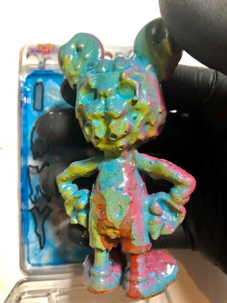 ICKY RAT Fink Jankwave X AEQEA Double-Sided Knockoff Bootleg Resin Toy Custom Painted Figure & Cardbacked Clamshell