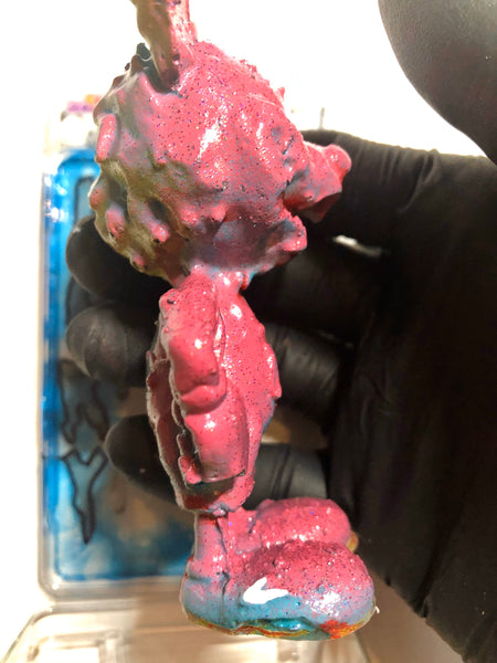 ICKY RAT Fink Jankwave X AEQEA Double-Sided Knockoff Bootleg Resin Toy Custom Painted Figure & Cardbacked Clamshell