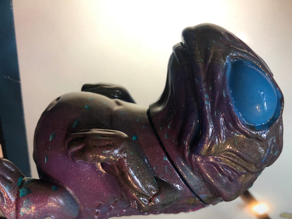 Snybora Membrain Custom Lake Monster from the Midwest Sofubi Lizard Painted by AEQEA