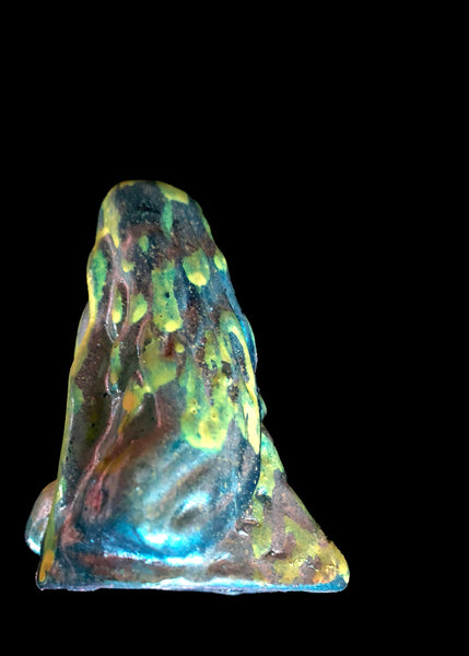 Yo Waddup It's YERBOI Blue Velvet Waffle Resin Art Toy Custom One-Off Figure by AEQEA