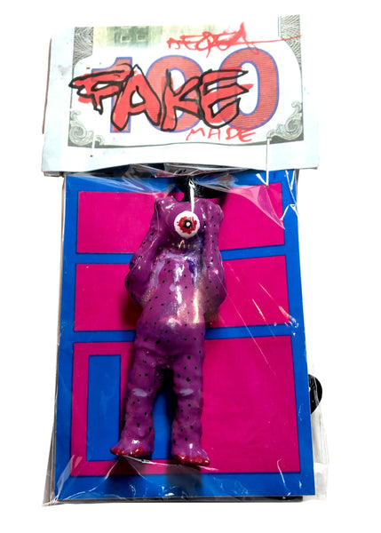 AEQEA Fake Made OENUN Pharmy Purp Dino Vitamin Kaiju Custom Pendant Toy Art Necklace