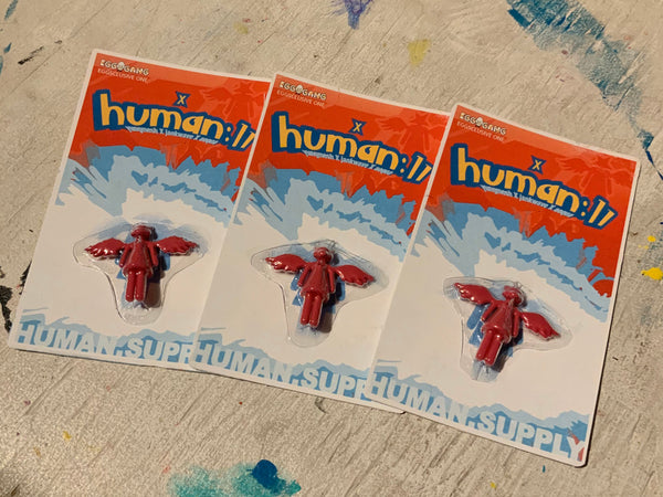 human://Mewhead custom carded mini figure EggGang Edition of 3 w/ Jankwave x YungMesh x AEQEA