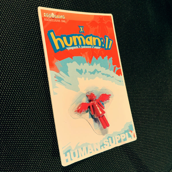 human://Mewhead custom carded mini figure EggGang Edition of 3 w/ Jankwave x YungMesh x AEQEA