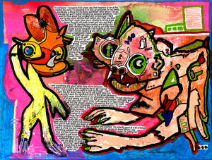 AEQEA "Insignificant Others" painting on cardstock