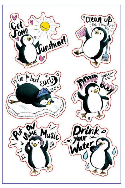 Positive Penguin Sticker Sheet