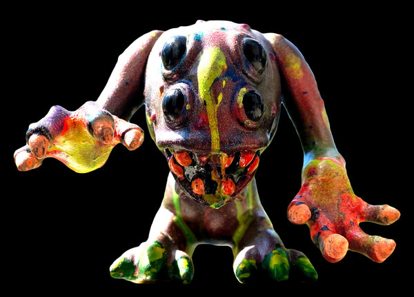 Wonderland DARK SIDE Hero Toys RADD Custom Rave Wars Stargate Bouncer Sofubi Painted by AEQEA