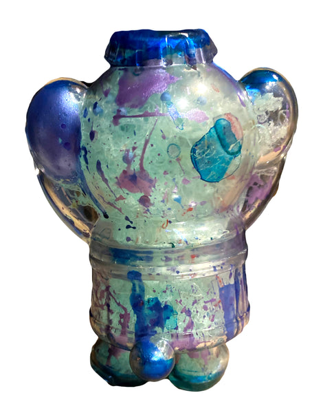 Salvia Dream Machine Backwards Dog AEQEA Custom Sofubi Clear w/ Guts GID Poplife Soda Deigner Toy Vinyl Figure