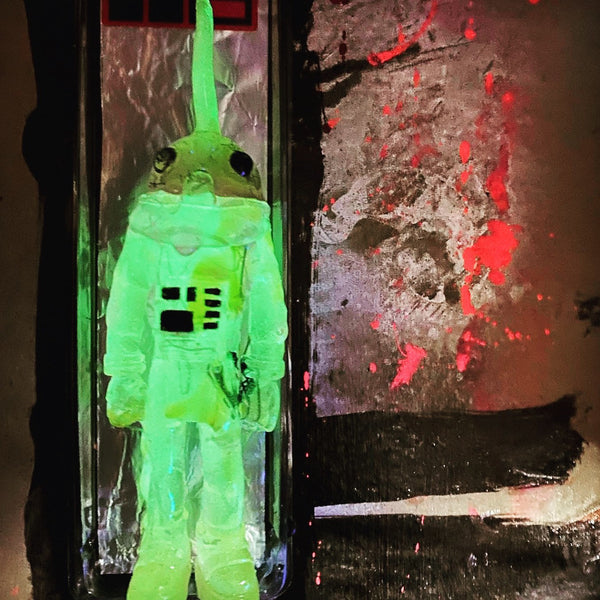 AEQEA - I'm not a narwhal dumbass... bootleg toy resin kitbash figure custom painted card