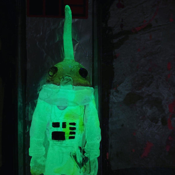 AEQEA - I'm not a narwhal dumbass... bootleg toy resin kitbash figure custom painted card