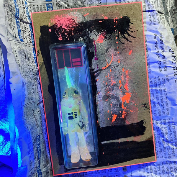 AEQEA - I'm not a narwhal dumbass... bootleg toy resin kitbash figure custom painted card