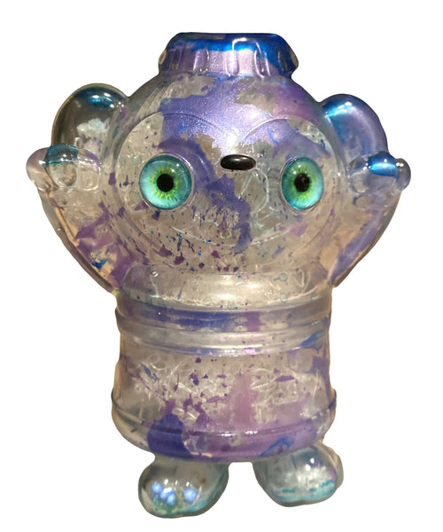 Salvia Dream Machine Backwards Dog AEQEA Custom Sofubi Clear w/ Guts GID Poplife Soda Deigner Toy Vinyl Figure