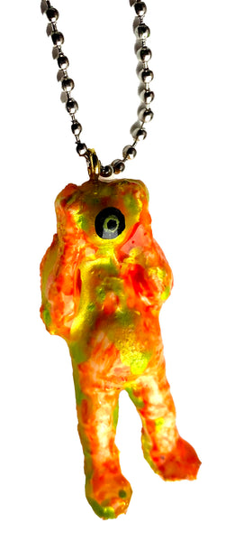 Orange You Glad You Rad? OENUN custom resin kaijuwelry resin art toy pendant by AEQEA