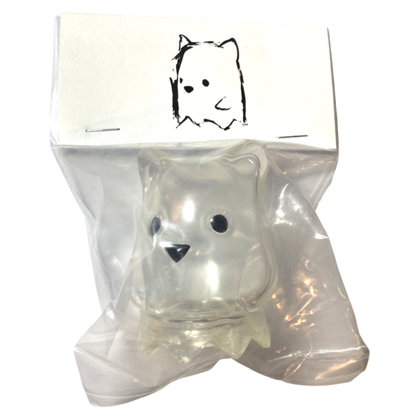 MunkyKing Luke Chueh Ghostbear Sofubi Clear Soft Vinyl Designer Toy Figure
