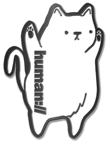 human:// Shmeow Kitty Cat Hat Pin Lapel Locking Back Hat Pins
