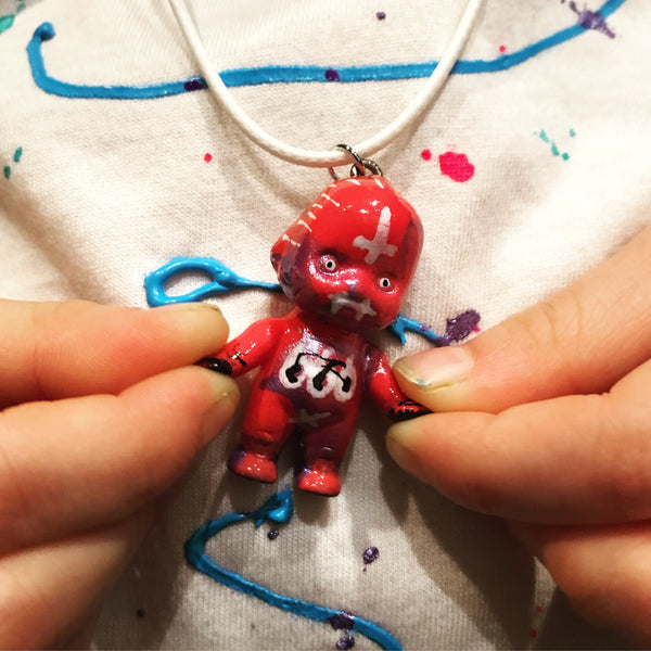 AEQEA Sofubling Custom Kewpie Pendant Sofubi Doll Necklaces