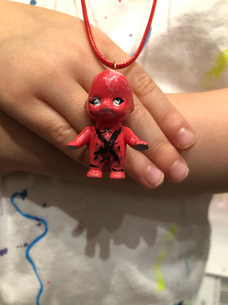 AEQEA Sofubling Custom Kewpie Pendant Sofubi Doll Necklaces