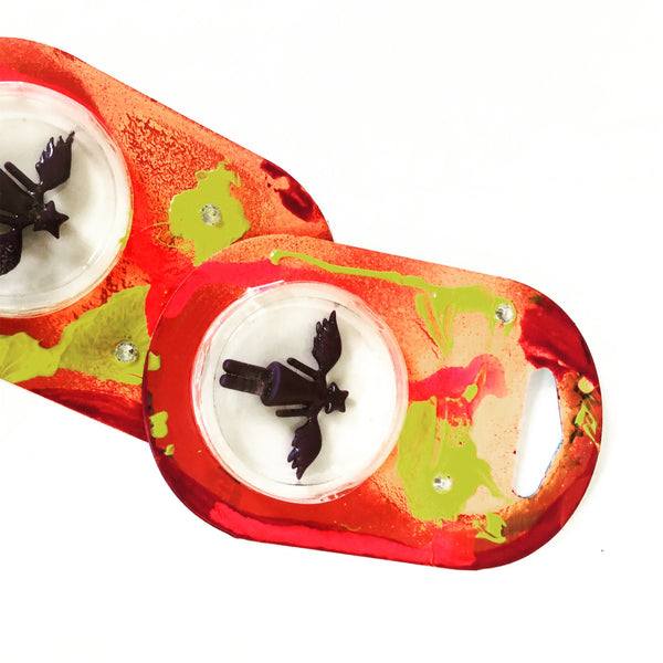 custom designer toy art angel figure with starhead