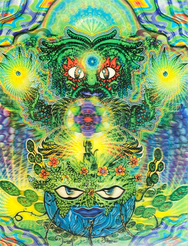 Nemo Boku’s Green Man Magic Screen Lenticular Art Print