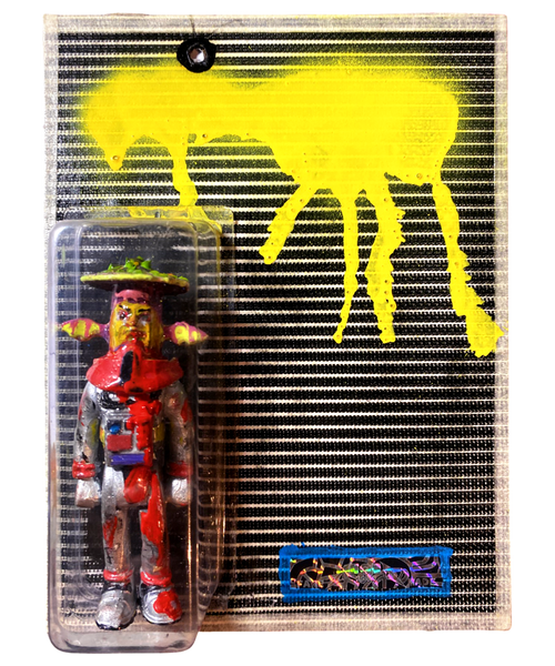 AEQEA Untitled Prehuman #1 Bootleg Resin Art Toy Custom Carded Figure