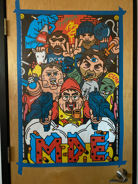Million Dollar Extreme MDE Never Dies Bomb Squad Poster Art Print