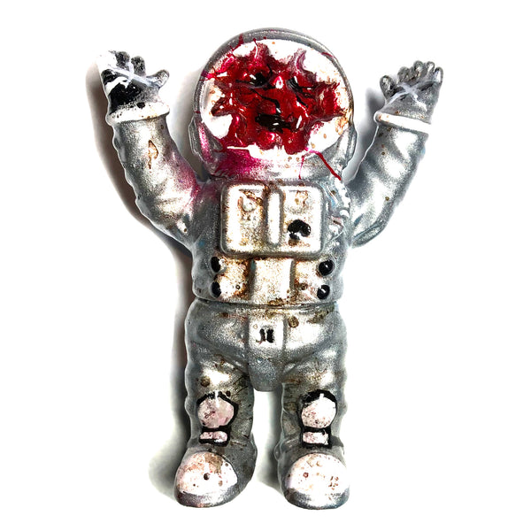 Dead Astronaut Sofubi by Mad Monk Custom Painted AEQEA Edit Space Man Designer Toy Figure