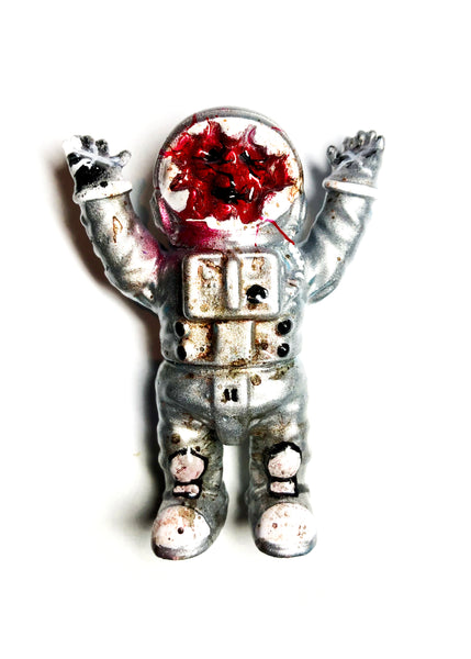 Dead Astronaut Sofubi by Mad Monk Custom Painted AEQEA Edit Space Man Designer Toy Figure