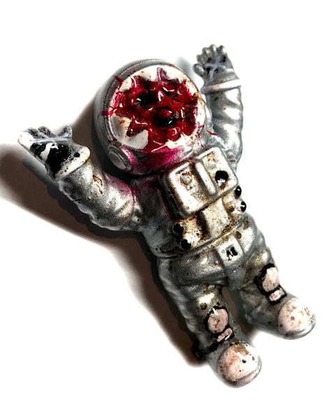 Dead Astronaut Sofubi by Mad Monk Custom Painted AEQEA Edit Space Man Designer Toy Figure
