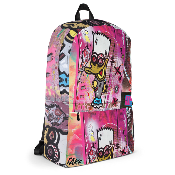 AEQEA Brat Quack Fake Graffiti Streetwear Backpack