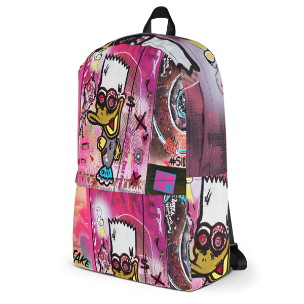 AEQEA Brat Quack Fake Graffiti Streetwear Backpack