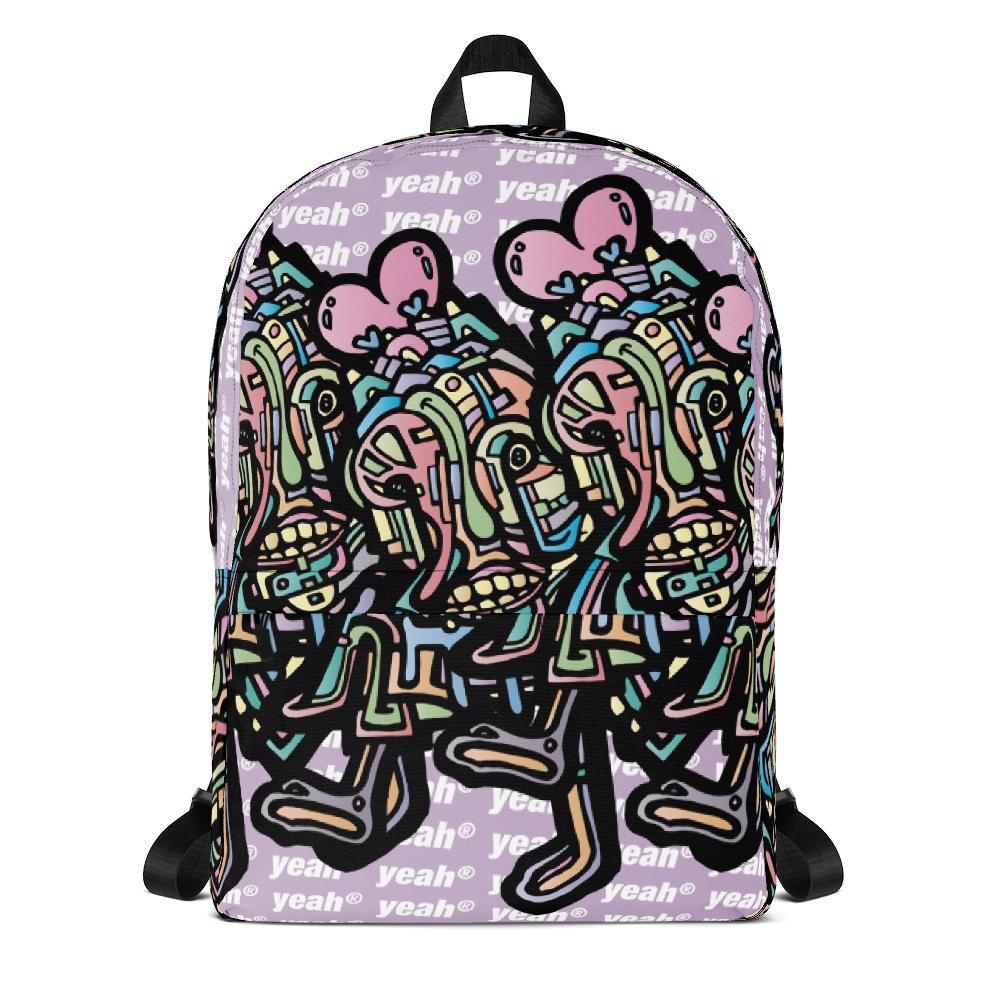 AEQEA Brat Quack Fake Graffiti Streetwear Backpack