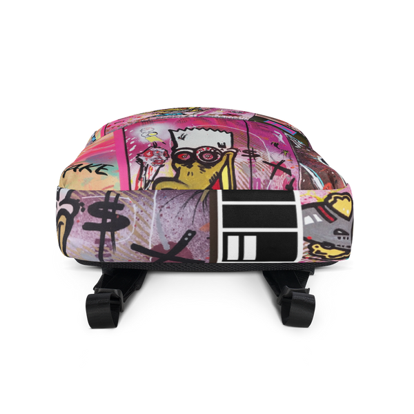 AEQEA Brat Quack Fake Graffiti Streetwear Backpack