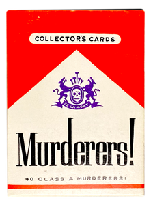 MURDERERS Complete Set of 40 Class A Murderers Collector's Trading Cards