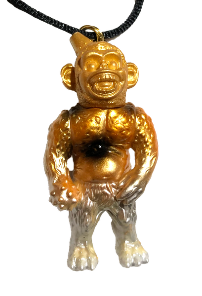 MVH Ollie x Kikkake Iron Monkey Mashup Custom Jankwave Sofubi Pendant Medicom VAG Figure Necklace